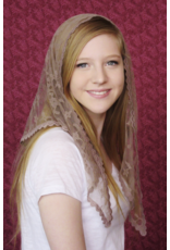 Veils by Lily Veil - Mocha Lace Mantilla