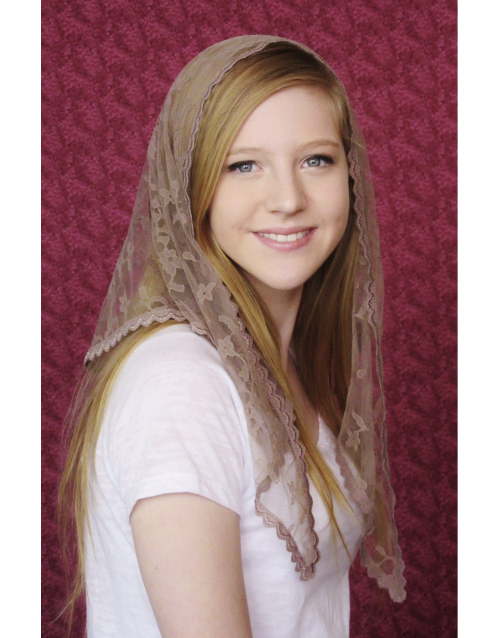 Veils by Lily Veil - Mocha Lace Mantilla