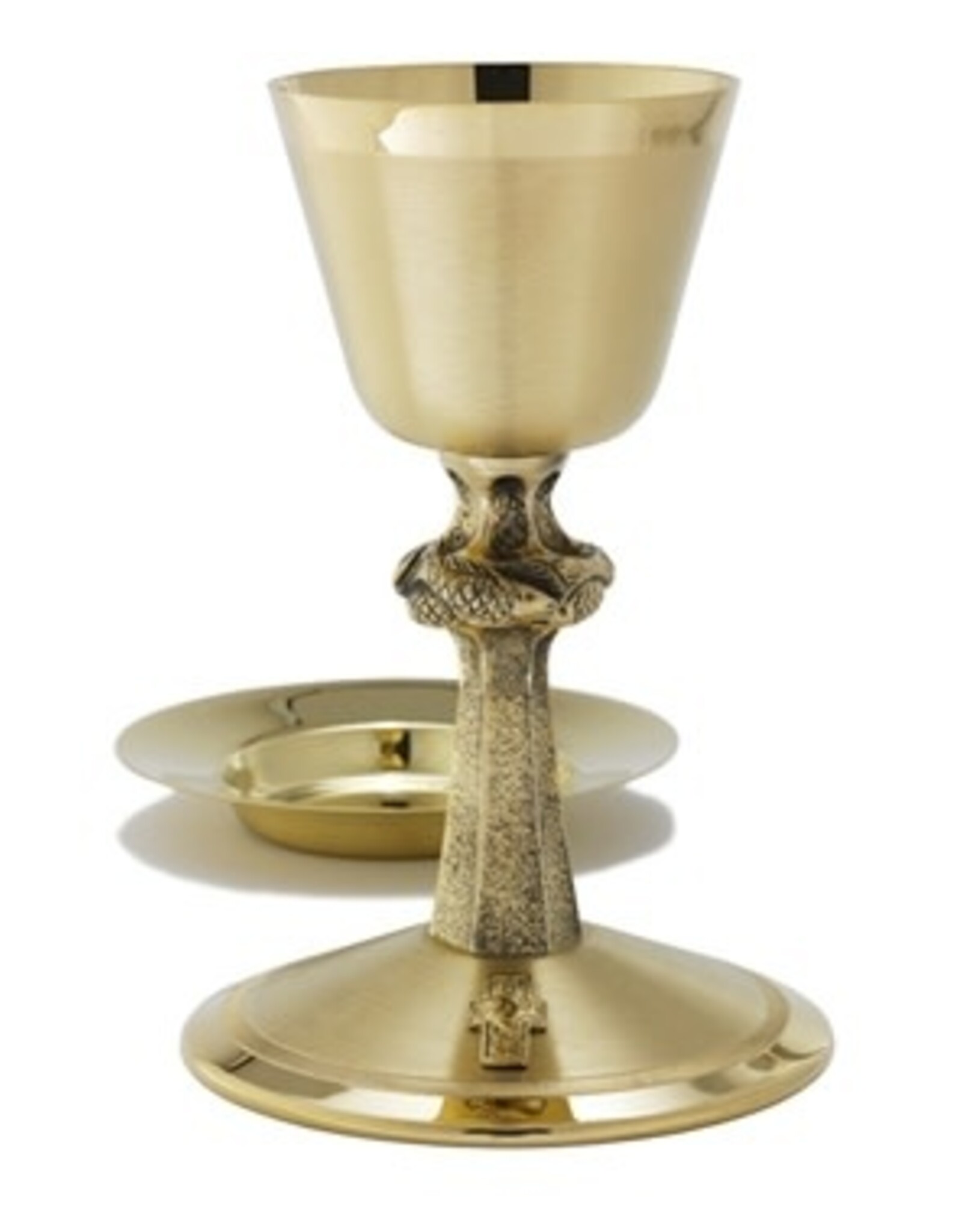 Alviti Creations Chalice, Gold Plated 9" Ht, 14oz, Gallian Symbol