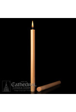 Cathedral Candle Unbleached 100% Beeswax Altar Candles 7/8"x12" SFE (24)