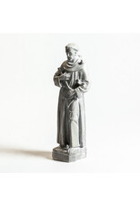 Orlandi St. Francis of Assisi Outdoor Statue - Fiber Stone, Cathedral Finish (25")