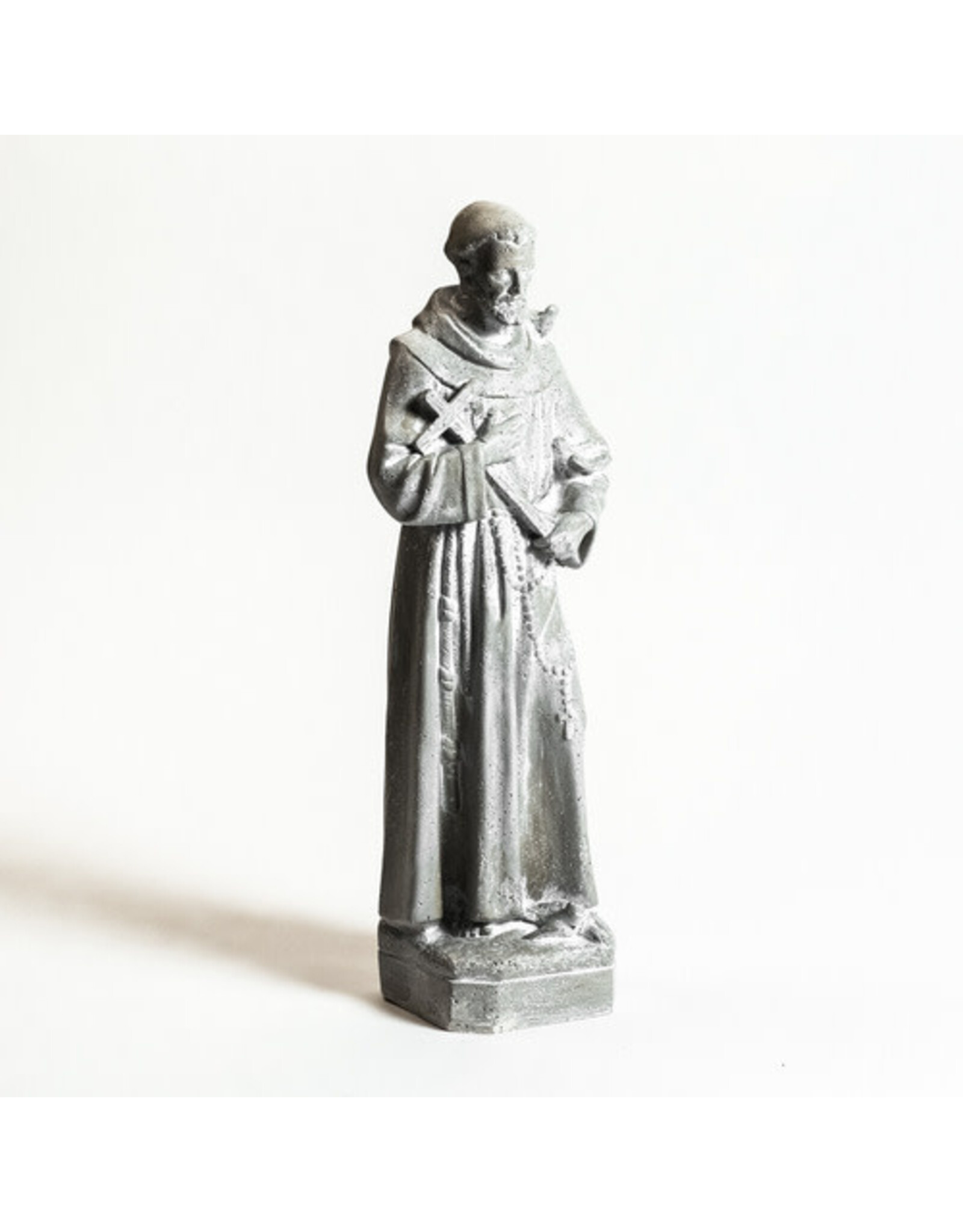 Orlandi St. Francis of Assisi Outdoor Statue - Fiber Stone, Cathedral Finish (25")