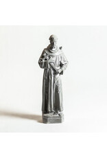 Orlandi St. Francis of Assisi Outdoor Statue - Fiber Stone, Cathedral Finish (25")