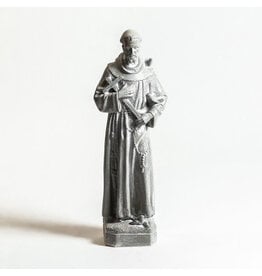 Orlandi St. Francis of Assisi Outdoor Statue - Fiber Stone, Cathedral Finish (25")