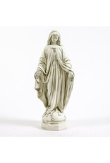 Orlandi Our Lady of Grace Outdoor Statue - Fiberglass, Antique Stone Finish (26")