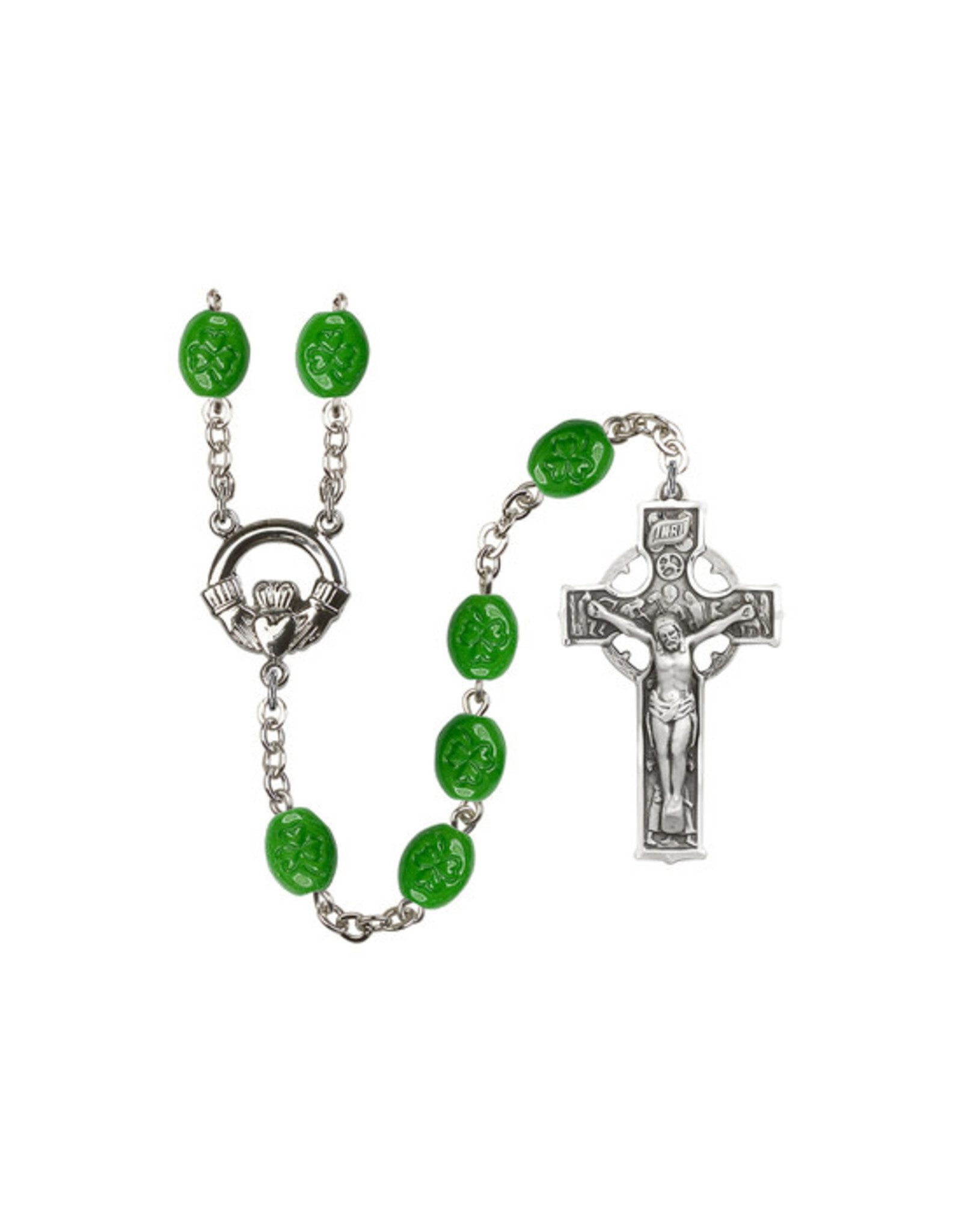 Bliss Claddagh Shamrock Rosary