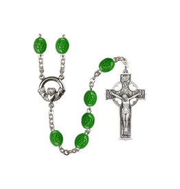 Bliss Claddagh Shamrock Rosary