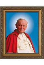 Nelson Art Pope St. John Paul II Sainthood Canonization Gold Framed Art Picture 12x16