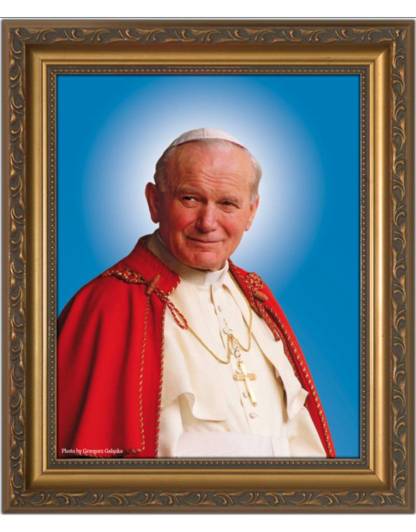 Nelson Art Pope St. John Paul II Sainthood Canonization Gold Framed Art Picture 12x16