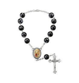 Hirten Auto Rosary - St. Christopher, Black
