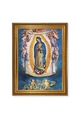 Hirten Our Lady of Guadalupe with Angels Picture - Textured Framed Art (23.5" x 31")