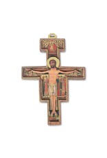Hirten San Damiano Cross - Wood, 2-D (8")