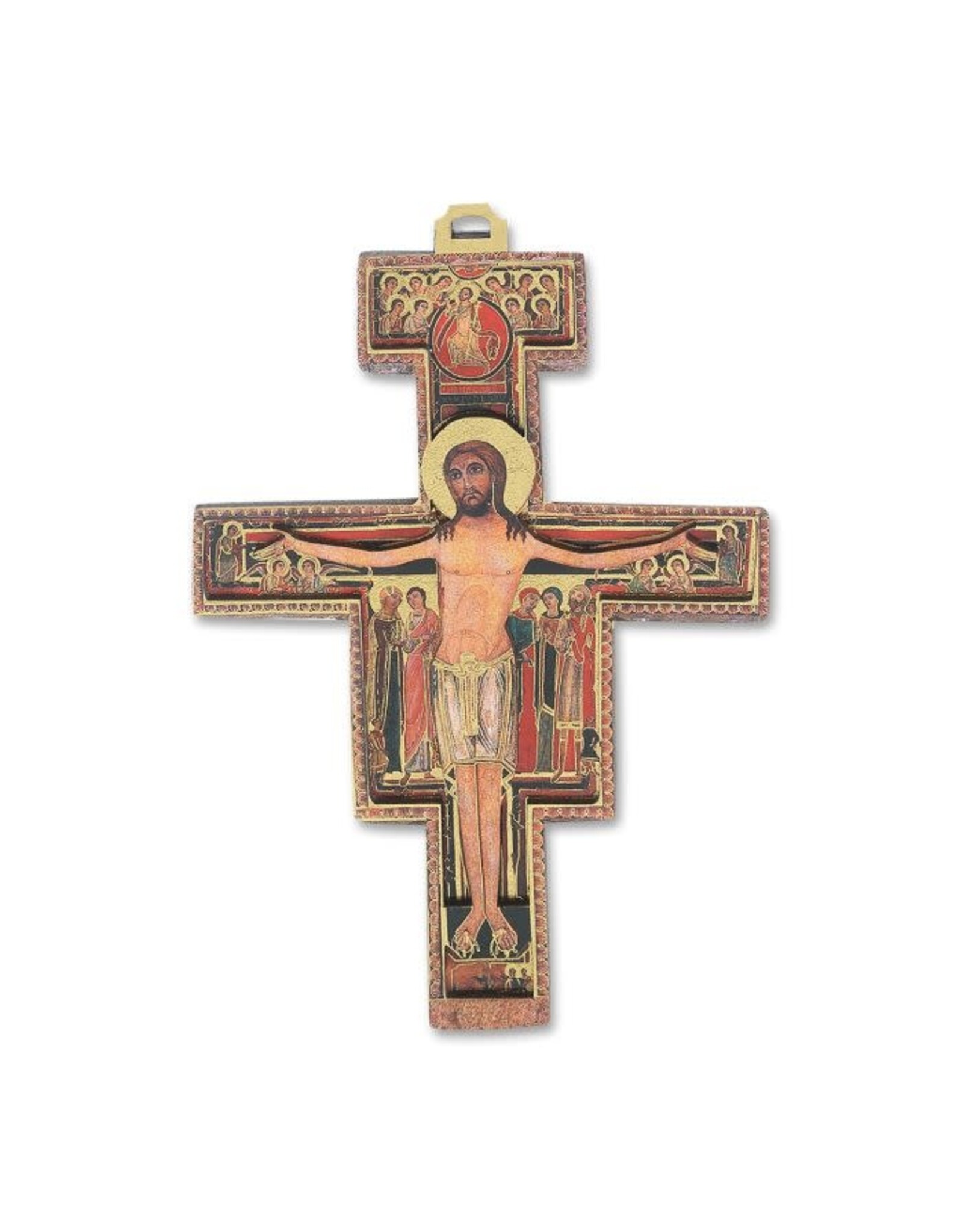 Hirten San Damiano Cross - Wood, 2-D (8")