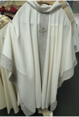 Gamma Chasuble - 100% Polyester, Ivory