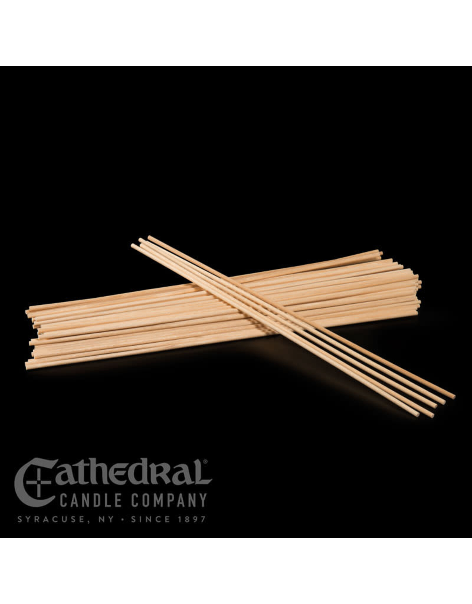 Cathedral Candle Wood Lighting Tapers, Thick 1/8" x 12" (500)