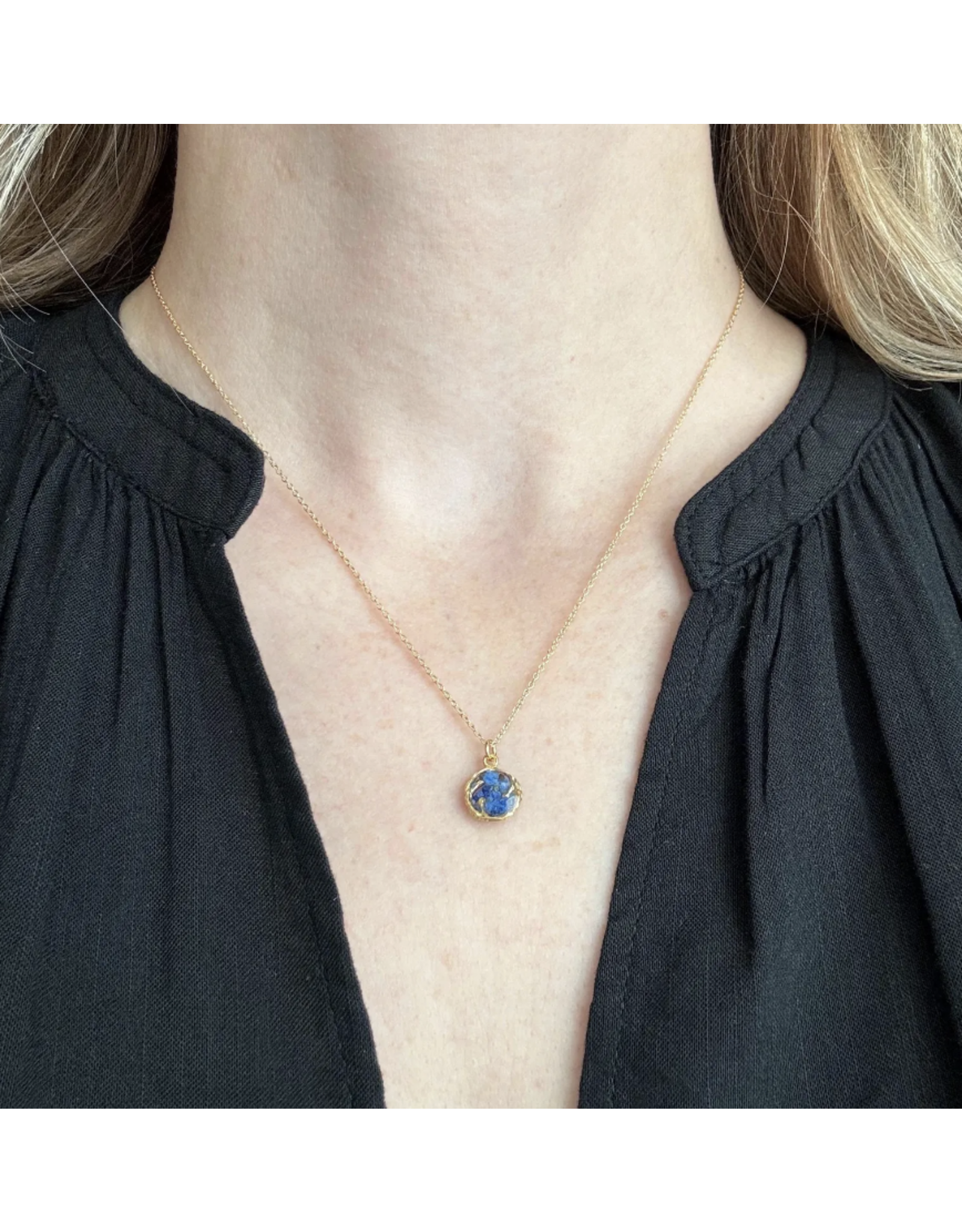 Seeds & Mountains Bible Verse Necklace - Deep Waters (Isaiah 43:2)