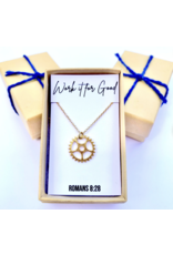 Seeds & Mountains Bible Verse Necklace - Work it for Good (Roman 8:28)