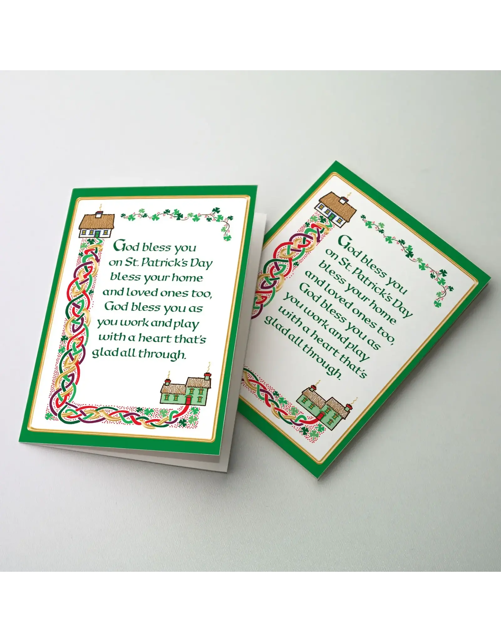 Altar + Home Greeting Card - God Bless You on St. Patrick's Day