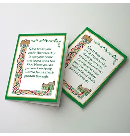 Altar + Home Greeting Card - God Bless You on St. Patrick's Day