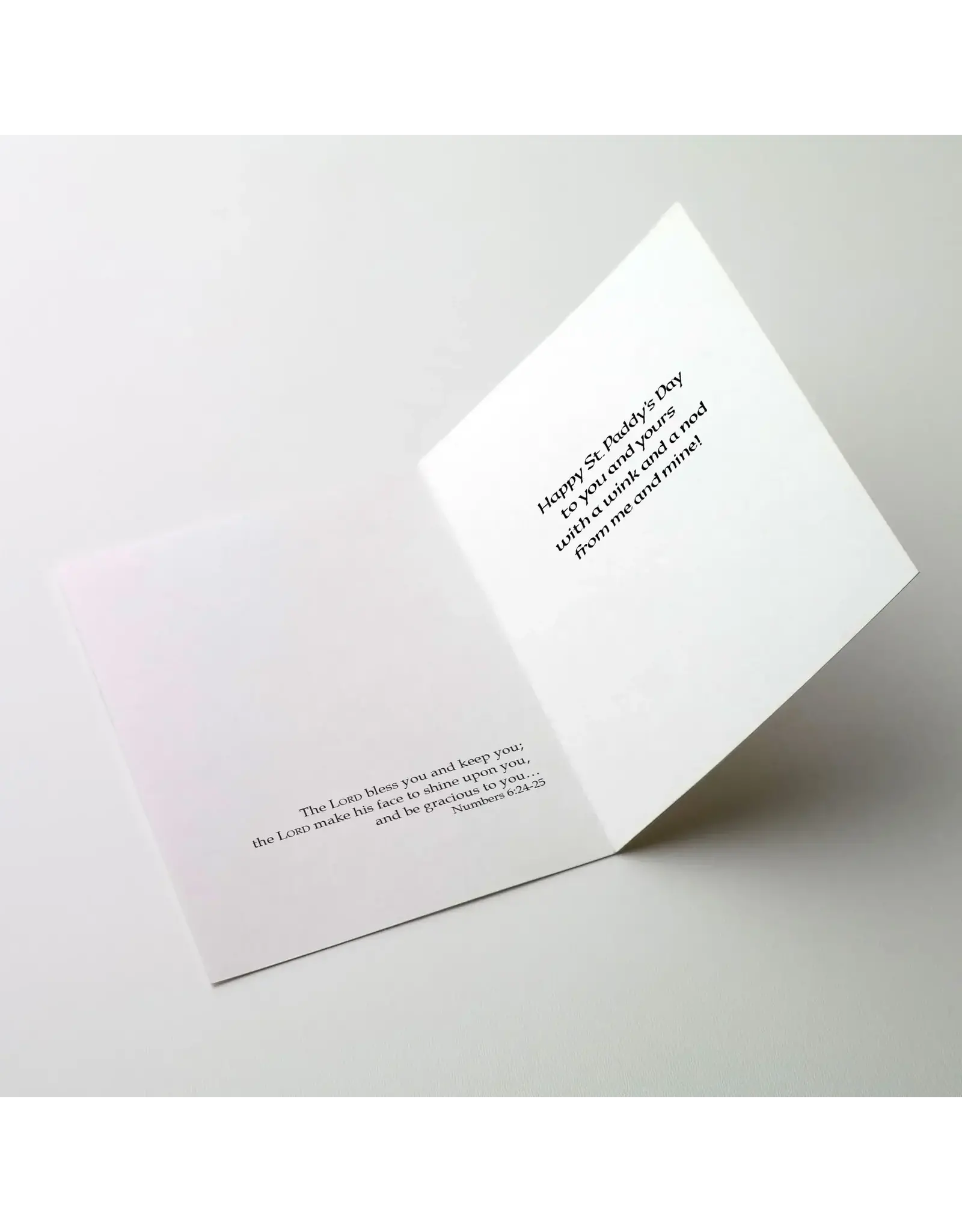 Altar + Home Greeting Card - God Bless You on St. Patrick's Day