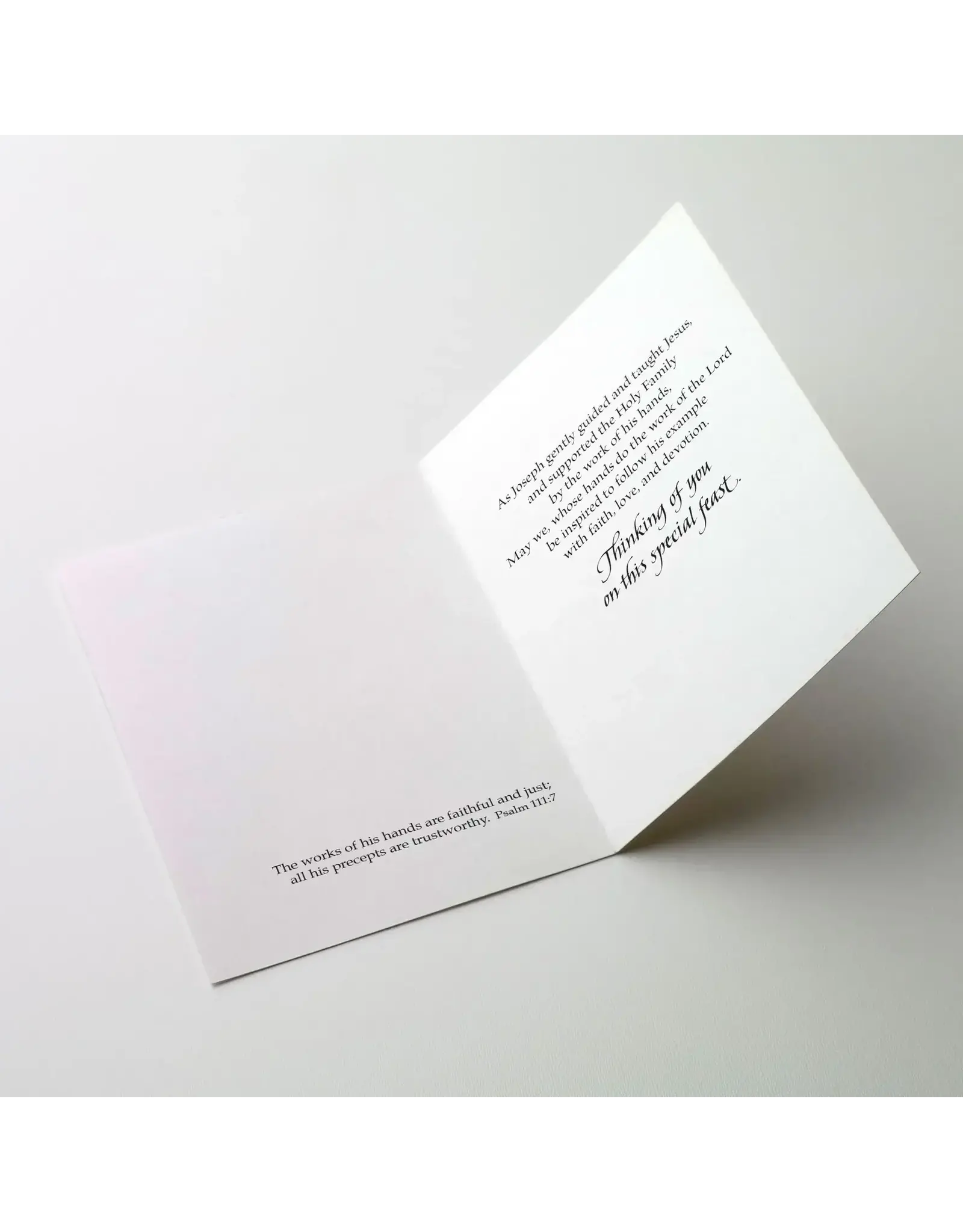 Altar + Home Greeting Card - Celebrating The Feast of St. Joseph