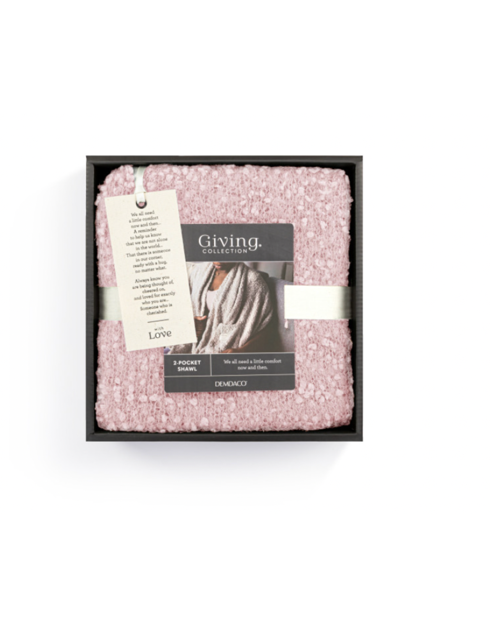 Giving Apparel Pink Giving Shawl