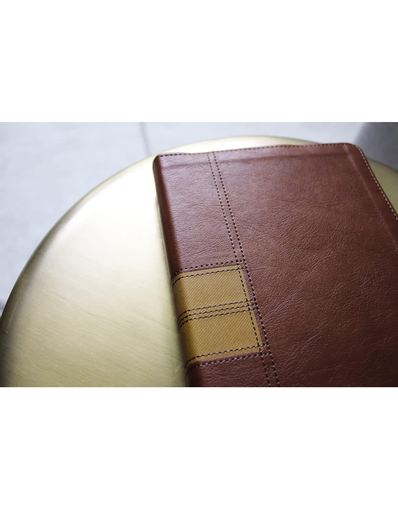 Zondervan NIV Thinline Reference Bible, Leathersoft, Brown, Red Letter, Comfort Print, Thumb Indexed