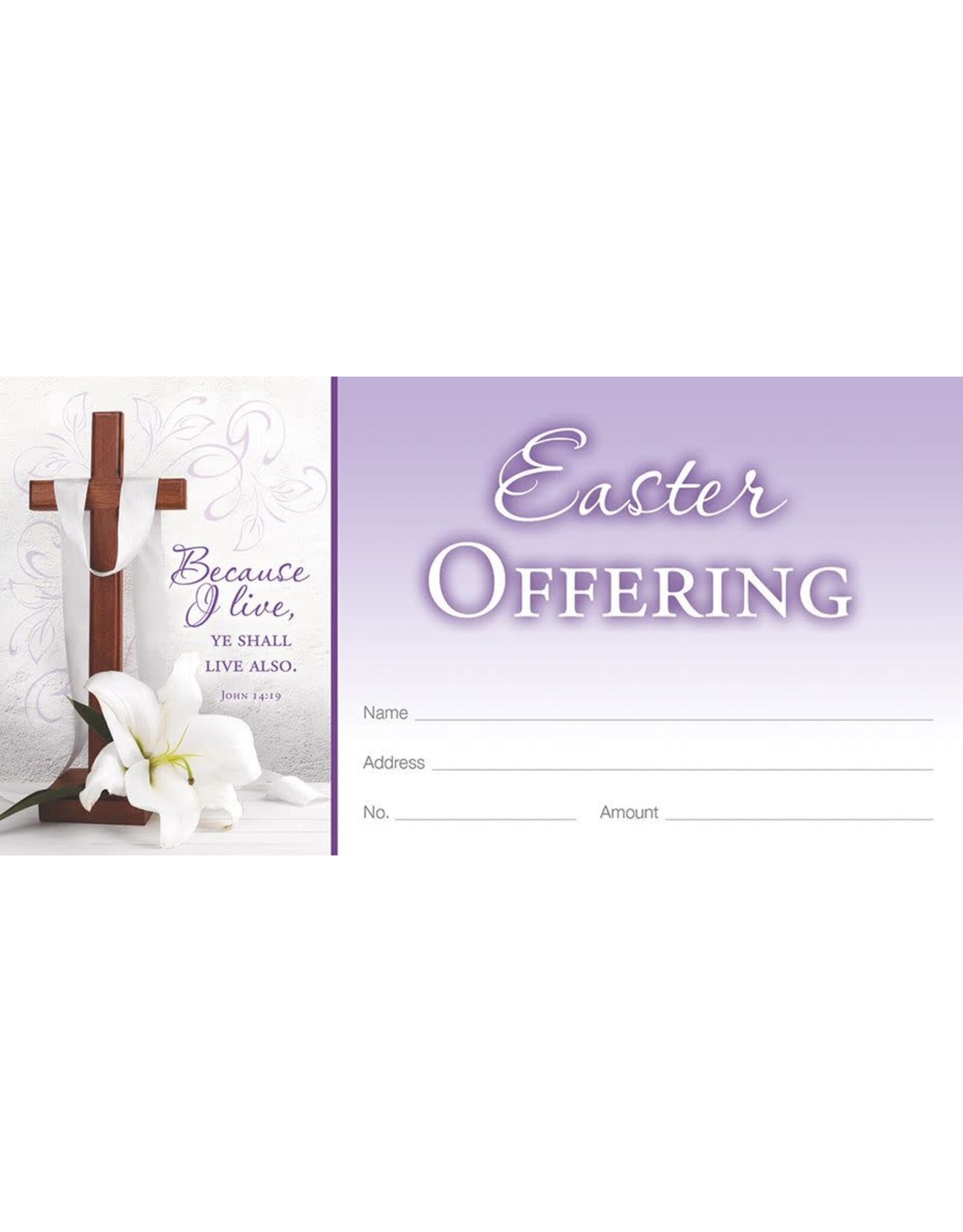 Hermitage Art Offering Envelopes - Easter (Because I Live) (100)