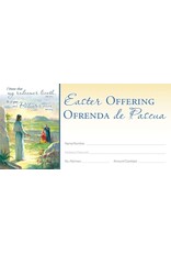 Hermitage Art Offering Envelopes - Easter (I Know My Redeemer Lives), Bilingual (100)