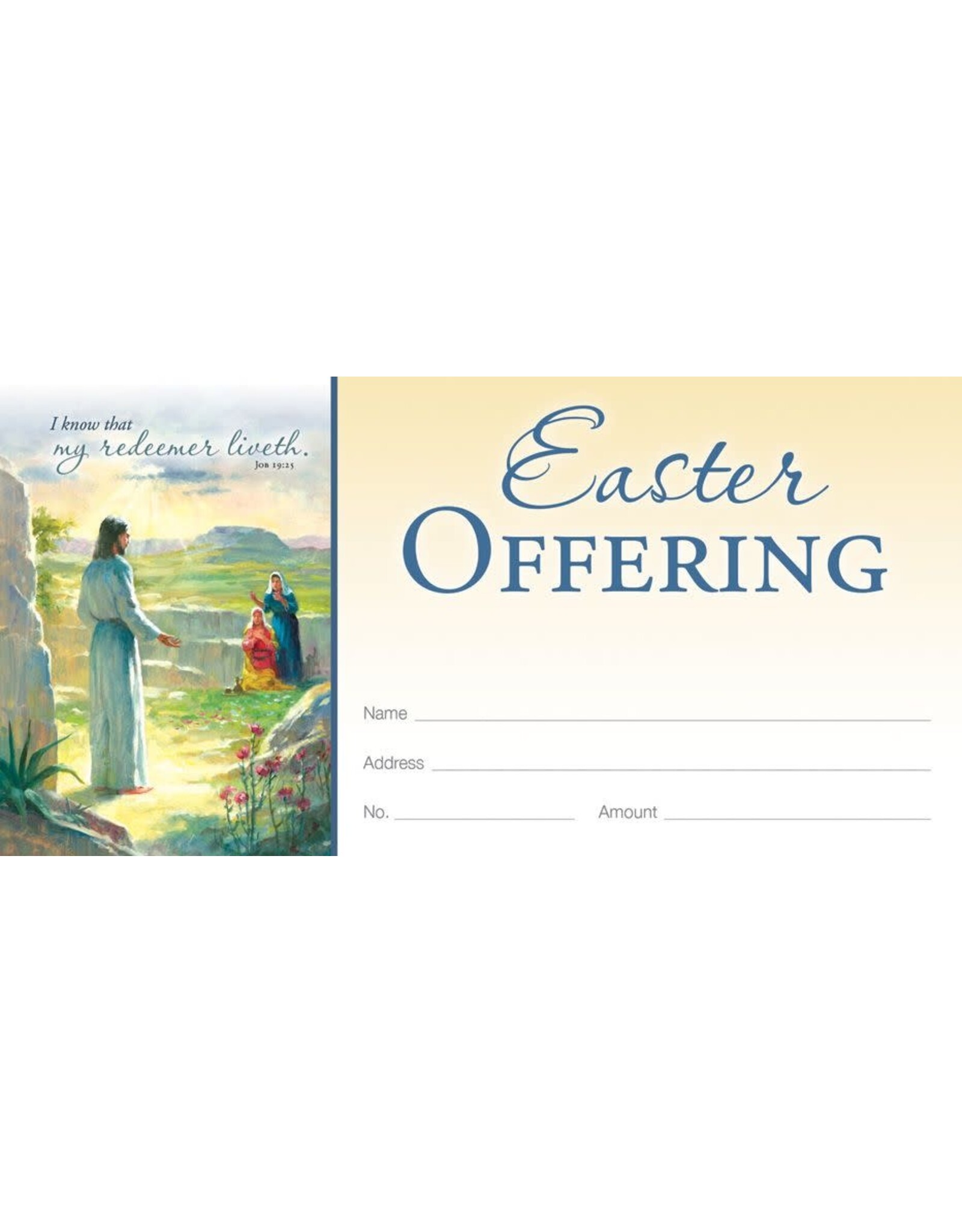 Hermitage Art Offering Envelopes - Easter (I Know My Redeemer Lives) (100)