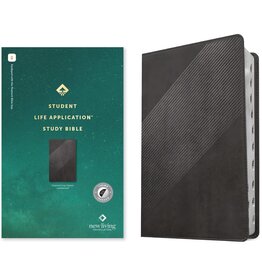 Tyndale NLT Student Life Application Study Bible, Leatherlike, Charcoal Gray, Indexed, Red Letter