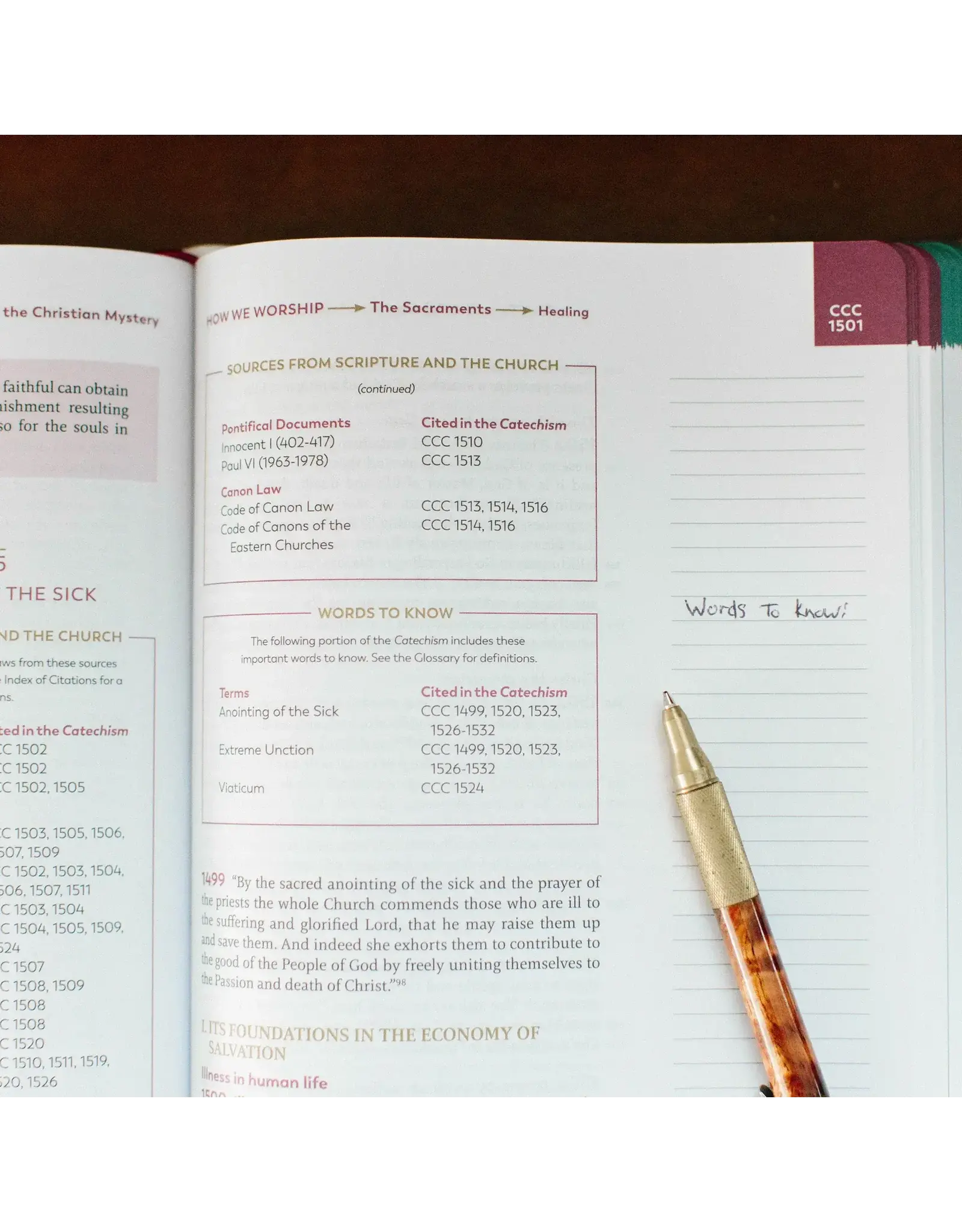 Ascension Press Catechism of the Catholic Church, Notetaking (Ascension Press)