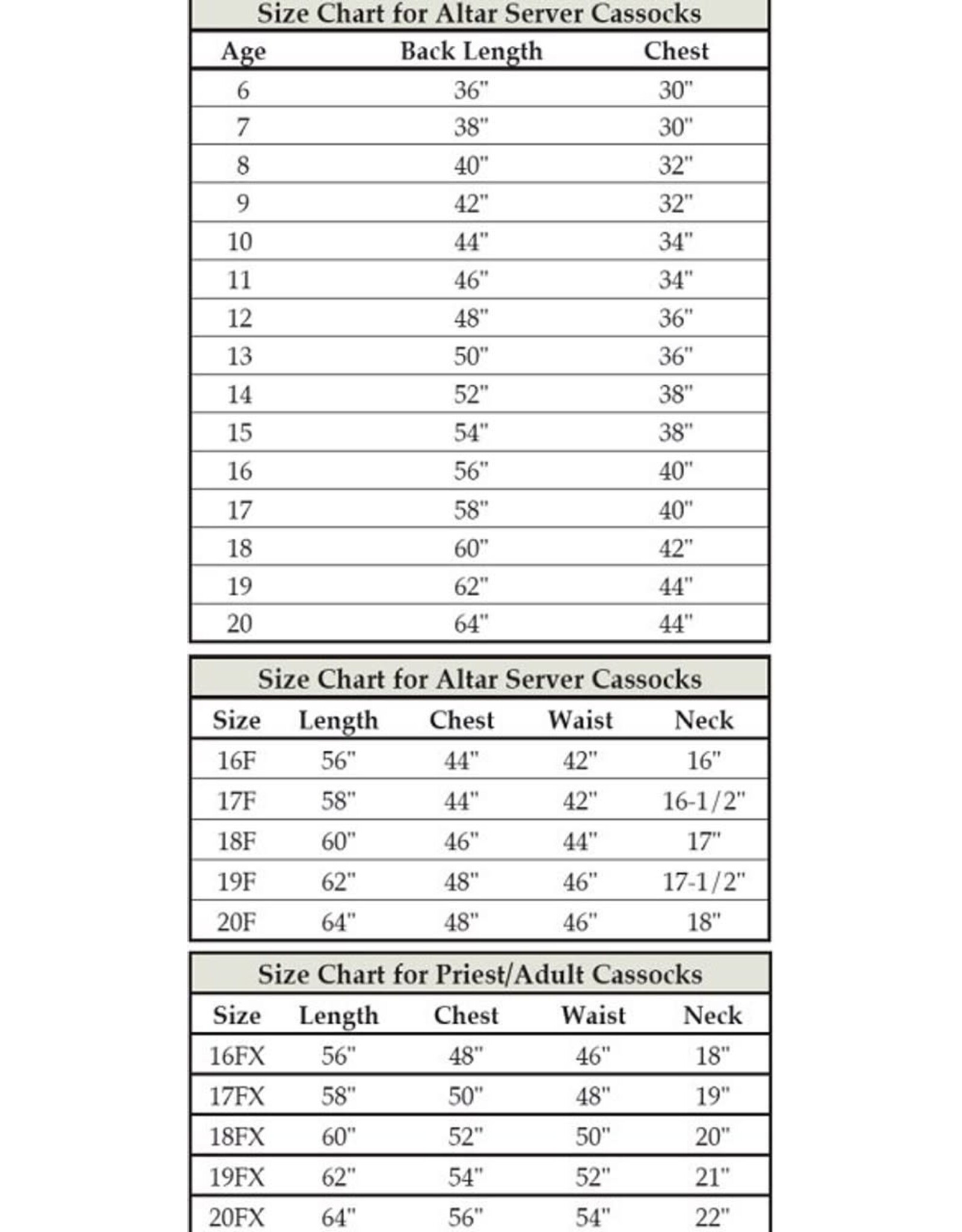 Toomey Altar Server Cassock #600