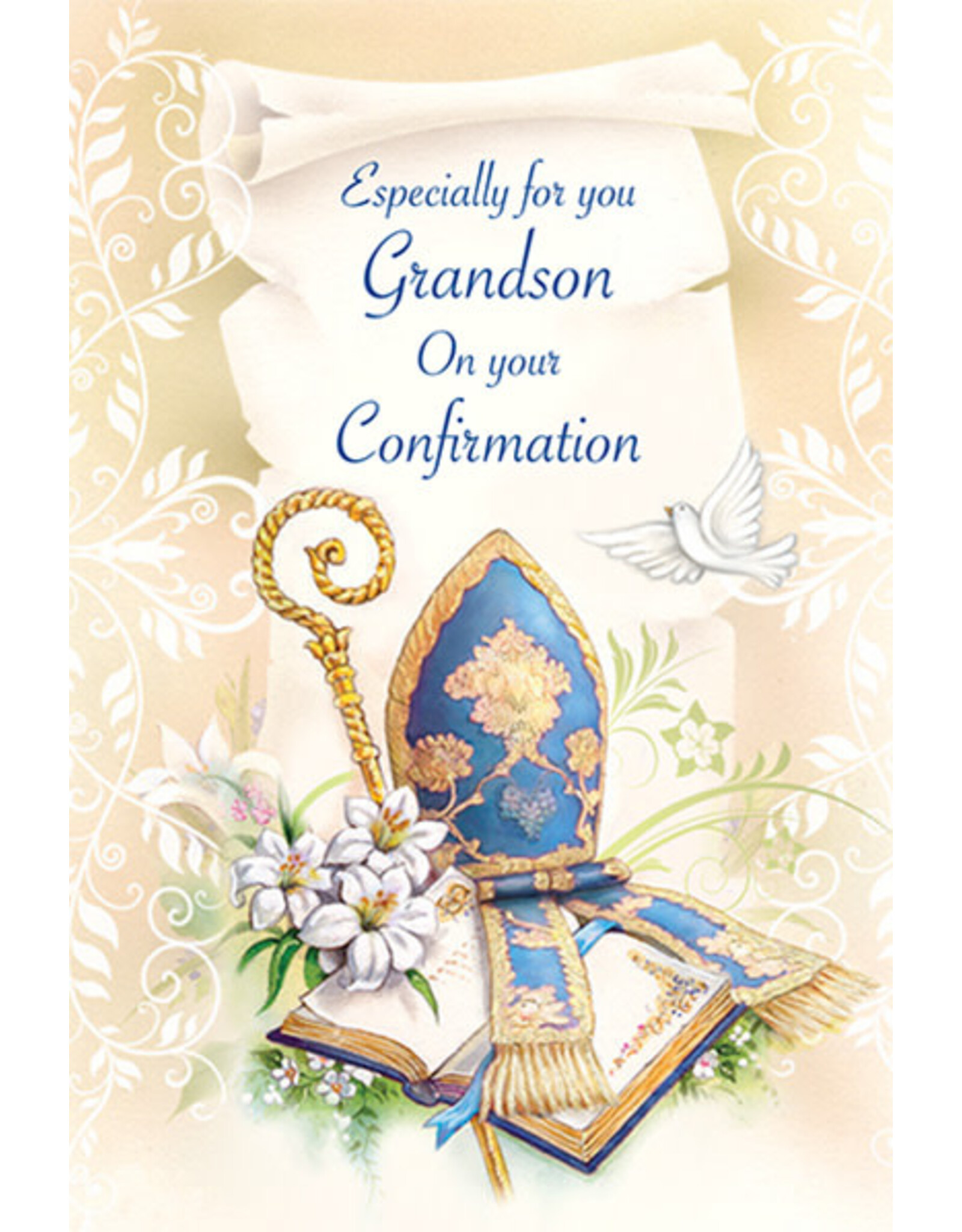 Greetings of Faith Card - Confirmation (Grandson), Especially for You