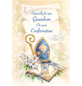 Greetings of Faith Card - Confirmation (Grandson), Especially for You