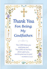 Greetings of Faith Card - Thank You Godfather (Baptism)