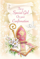 Greetings of Faith Card - Confirmation (Girl), Scroll