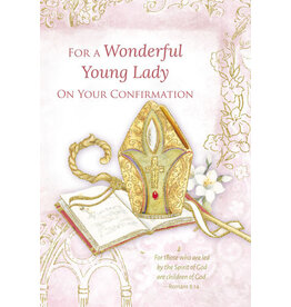 Greetings of Faith Card - Confirmation (Girl), Wonderful Young Lady