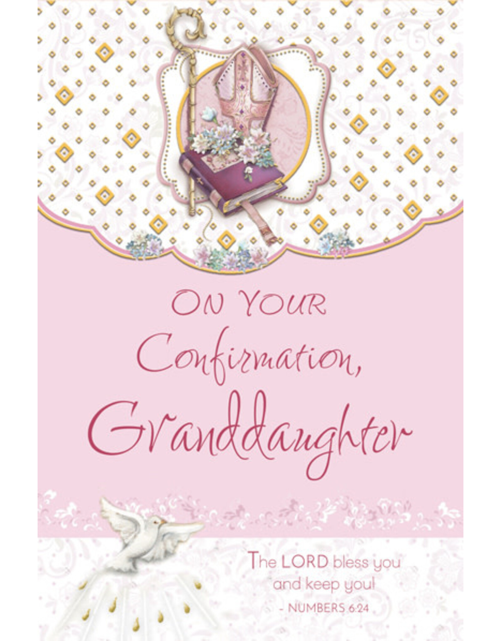 Greetings of Faith Card - Confirmation (Granddaughter), Dove