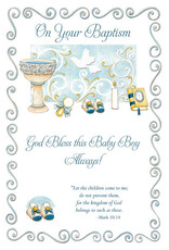 Greetings of Faith Card - Baptism (Boy), Blessings Always