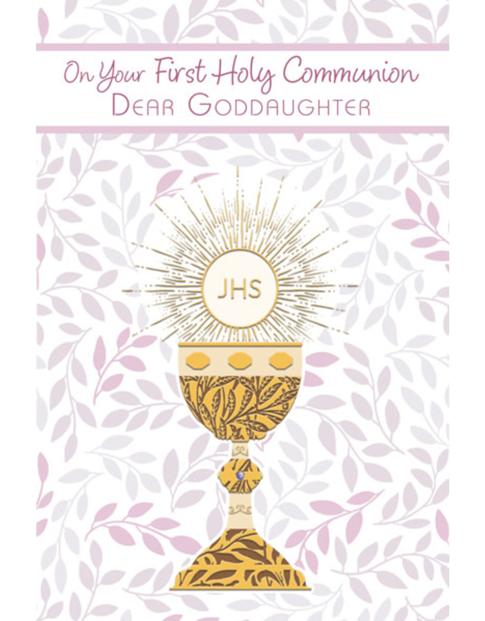 Greetings of Faith Card - First Communion (Goddaughter), Chalice