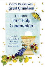 Greetings of Faith Card - First Communion (Great Grandson), As Promised