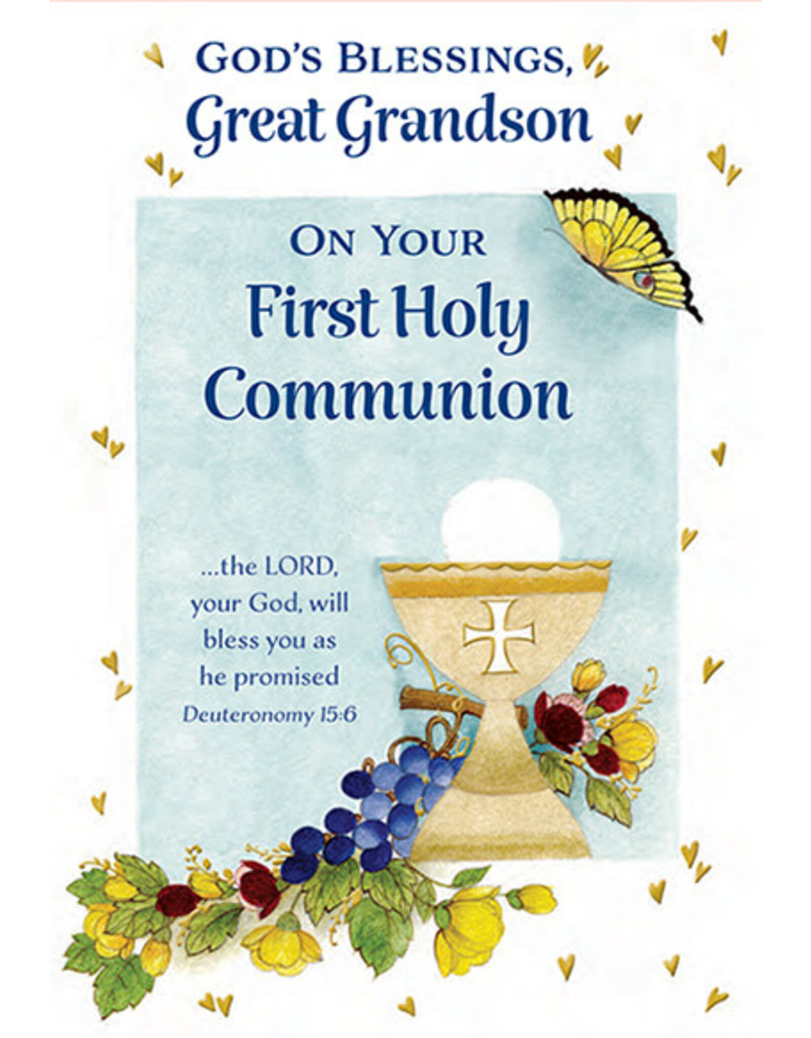 Greetings of Faith Card - First Communion (Great Grandson), As Promised