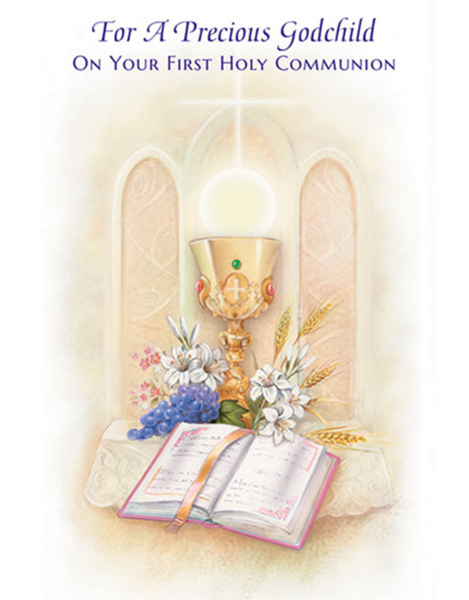 Greetings of Faith Card - First Communion (Godchild), Precious
