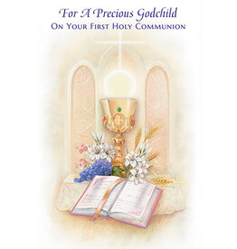 Greetings of Faith Card - First Communion (Godchild), Precious
