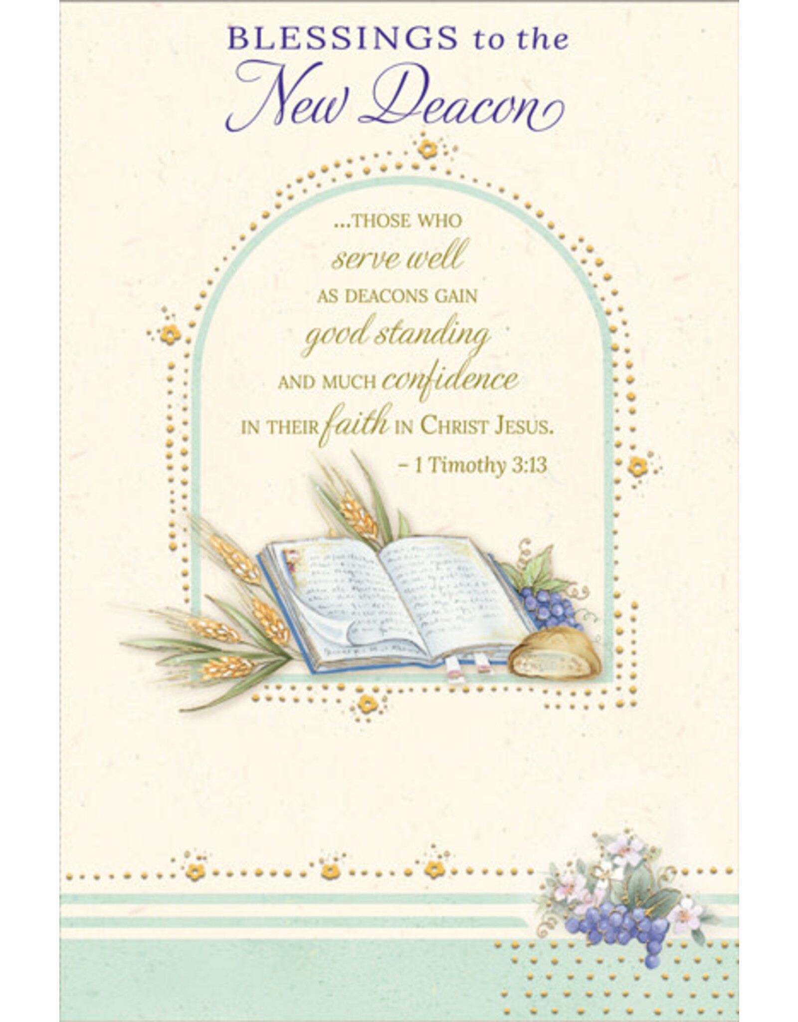 Greetings of Faith Card - Deacon Ordination, Blessings