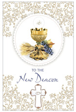 Greetings of Faith Card - Deacon Ordination, Floral Filigree