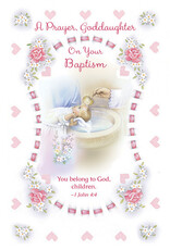 Greetings of Faith Card - Baptism (Goddaughter), You Belong to God