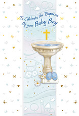 Greetings of Faith Card - Baptism (Boy), Celebrate