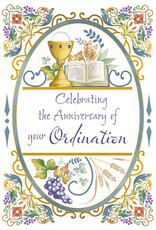 Greetings of Faith Card - Ordination Anniversary, Celebrating